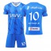 Günstige Al-Hilal Neymar Jr #10 Babykleidung Heim Fussballtrikot Kinder 2023-24 Kurzarm (+ kurze hosen)